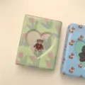 Mini classeur de photocartes 3 pouces, motif tulipe et ours mignon rangement album photo kpop. - Album photo 3 pouces tulipe (80 pochettes)