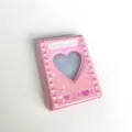 Mini album classeur de cartes photo rose 3 pouces avec fenêtre en cœur pour photocards. - Dégradé rose 3 pouces (lot de 40)
