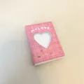 Mini album fotografico a quadri rosa con apertura a cuore per fotokarte polaroid idol - Rosa