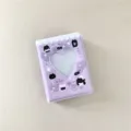 Mini álbum de fotos morado lindo de 3 pulgadas para colección de tarjetas y K-Pop ídolo. - Álbum de fotos de gato negro sobre morado de 3 pulgadas (40 bolsillos)