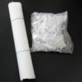 Detailed view of clear white plastic balloon sticks and cup holders, sturdy support rods. - 32cm (100 Sets) / Clear
