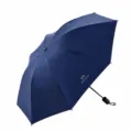 Marineblaue 3-fache UV-Schutz-Regenschirm, manueller Sonnenschirm für Alltag und Outdoor. - Manuelle Ausführung Marineblau