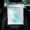 Bolsa de basura desechable para coche colgante con bonito diseño de dibujos, 15pcs - 15 Piezas/Paquete / Verde