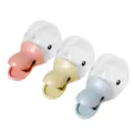 Joli cuillère à riz en plastique en forme de tête de canard et clip d'étanchéité set. - Beige