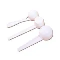 Ensemble de cuillères doseuses en plastique blanc, cuillères à café et lait en poudre. - 5g Fond Rond Sans Emballage / Blanc