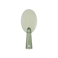 Cuillère à riz antiadhésive verte pour cuiseur avec motif de feuille et design transparent. - Vert frais