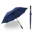 Large straight handle umbrella navy blue 120cm diameter for 2-3 persons windproof rain gear - 8-Rib 27-Inch Golf Navy Blue Umbrellas (Long Handle)