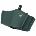 Dunkelgrüner UV-Sonnenschirm, automatisches Faltdesign mit schwarzer Beschichtung für Sonnenschutz. - Automatik Dunkelgrün
