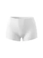 Women elastic tight solid white boxer shorts detail view fashion basic casual wear - 1XL / Bottoms / White