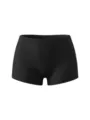 Black women elastic tight shorts detail view, perfect for daily casual wear and yoga sports. - 1XL / Bottoms / Black