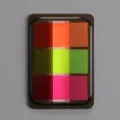 Foglietti Adesivi Indice Fluorescenti Trasparenti Colori Neon Scatola Dispenser Variante - Set da 3 pezzi / 7.5*5.5cm