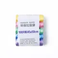 Bunte gerollte Müllbeutel 100 Stück 45x50cm verdickte Plastik Mülltüten für Küche und Haushalt - 100 Stk. (45x50cm) / bunt
