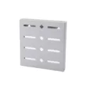 Support mural en plastique pour couteau de cuisine blanc pour le rangement pratique - Gris