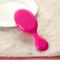 Rosa mini cepillo de pelo para niños, peine de masaje cojín de aire de plástico. - Rosa rojo