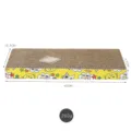 Griffoir pour chat en carton ondulé résistant avec joli motif de chat, 40x19,3x3,5 cm. - Forme plate jaune