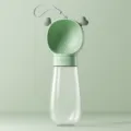 Gourde pour chien portable pour voyage, distributeur d'eau anti-fuite pour animaux de compagnie. - Adorable - Vert herbe grand - 600 ml / Convient aux chats et aux chiens