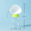 Portable dog water bottle for travel, leak-proof puppy outdoor drinking cup with lanyard. - Penguin White Small - 350ml / Suitable for Cats and Dogs