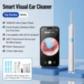 Smart Visual Ear Cleaner Tool with 1080P HD Otoscope and Wireless Ear Wax Removal Kit White - White + 9-Piece Set / White