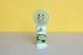 Mini ventilatore USB portatile ricaricabile con un simpatico panda per studenti. - JS51 verde