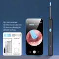 Visual ear cleaner with camera 6-axis gyroscope 8MP high clear lens for home use ear wax removal - Deluxe Set / Black