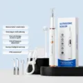 Ultrasonic teeth cleaner electric scaler white variant with multiple cleaning heads and box - 3000W / White Gold