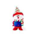 Luce notturna di Natale a forma di pupazzo di neve LED USB ricaricabile lampada da letto - Blu