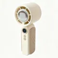 Mini ventilatore portatile con raffreddamento a semiconduttore USB ricaricabile ghiaccio - Beige