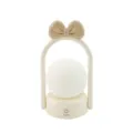 Lindo lazo de silicona portátil luz de noche, lámpara de mesa recargable camping. - Luz Nocturna Portátil Lazo LD55A (Tres Velocidades) / Albaricoque