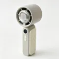 Mini ventilatore portatile con raffreddamento a semiconduttore, grigio e beige. - Grigio chiaro