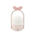 Cute pink bow portable silicone night light, touch control rechargeable bedside atmosphere desk lamp - LD55B Bowknot Portable Night Light (Three-Gear) / Pink