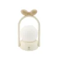 Cute bow portable silicone night light bedside desk lamp for warm bedroom and outdoor camping - LD55B Bowknot Portable Night Light (Three-Gear) / Apricot