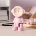 Rosa 3D simpatico scimmia LED luce notturna, mini lampada da scrivania cartone animato decor. - Rosa