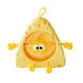 Mini ventilatore USB portatile a forma di formaggio triangolare carino per scrivania - Ventilatore Triangolo Formaggio / Giallo