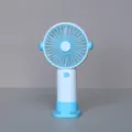 Tragbarer Handventilator mit Basis USB wiederaufladbar blaue Kuehleinrichtung Sommer - XY022 Wiederaufladbarer Ventilator (2 Stufen) Weiß