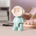 Simpatica Lampada Notturna LED Scimmia Mini Luce Da Scrivania Decorazione Bella Camera - Verde chiaro