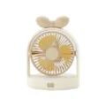 Joli ventilateur de bureau nœud USB portable rechargeable petit ventilateur pour la table - LD8362B / Abricot