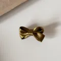 Korean style cute mercerized satin girl hair clip bow cute children hair accessory clip - Dark Coffee Bow Hair Clip