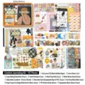 Coffret cadeau scrapbooking vintage 157 pièces avec carnet, ruban washi et divers autocollants - 157 Pièces / Moments d'Inspiration