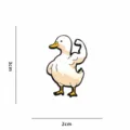 Creative funny muscular duck metal enamel pin badge, cute gym animal lapel brooches accessories. - Muscle Duck (CZ3748-2)