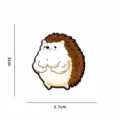 Cute muscular hedgehog metal enamel pin, funny bodybuilder animal lapel badge, 3cm x 2.7cm. - Muscle Hedgehog (CZ3748-4)