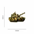 Spilla smaltata a forma di carro armato militare, distintivo patriottico in metallo - Stile Carro Armato (CZ4671-1)