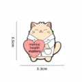 Simpatico Gatto Medico Spilla Smalto Mental Health Matters Distintivo Lega Zaino Accessorio - Gatto del Cuore Salute Mentale (CZ3336-1)