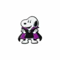 Halloween Snoopy Vampire Enamel Pin Cute Cartoon Brooch Badge Metal Jewelry Accessories 3cm - 1 Piece / Vampire Style (CZ4954-1)