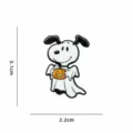 Halloween Snoopy pumpkin ghost enamel pin cute cartoon brooch spooky badge festival gift - 1 Piece / Ghost Style (CZ4954-3)