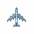 Blauw en wit vliegtuig emaille speld legering luchtvaart badge voor kledingstukken. - B-747 Stijl (CZ4339)