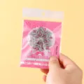 Broche de copo de nieve de cristal giratorio vintage imán de nevera lujo accesorio mujer - Rosa Plateado
