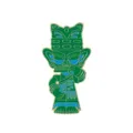 Sanxingdui Bronze Figure Emaille Epingle Vert Bleu Culturel Creatif Souvenir Aimant Cadeau - Masque en Bronze de Sanxingdui (BXT0026-1)