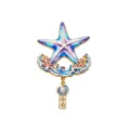 Aimant de frigo étoile de mer de Hainan, joli souvenir en émail métal coloré cadeau. - Style Étoile de Mer (BXT0377-2)