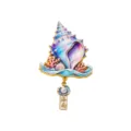 Hainan aimant de réfrigérateur coquillage créatif, souvenir émaillé exquis pour déco. - Style Conque (BXT0377-3)