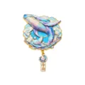 Hainan créatif baleine émail aimant de réfrigérateur souvenir en métal broche de mer - Style Baleine (BXT0377-4)
